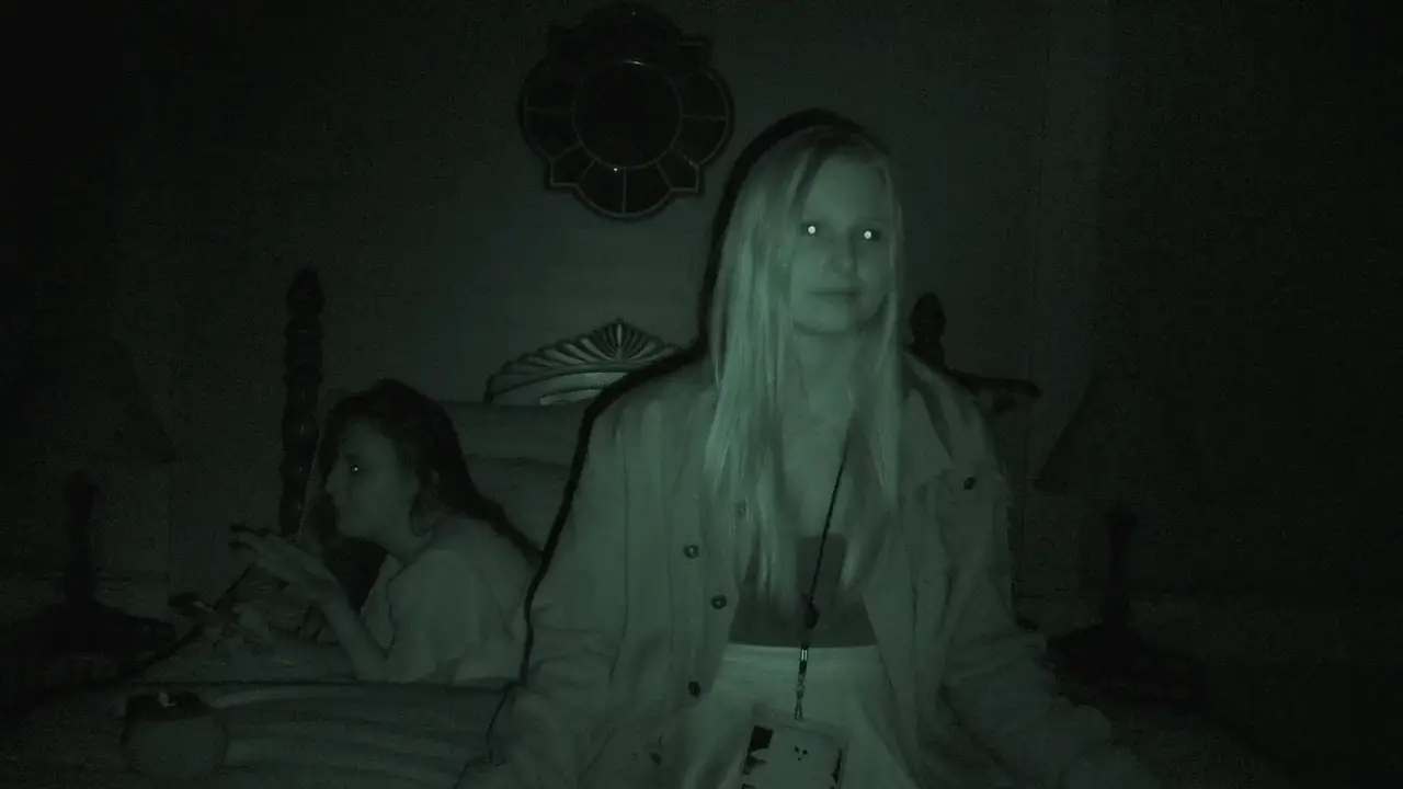 Night Vision Still from Not Quite Paranormal