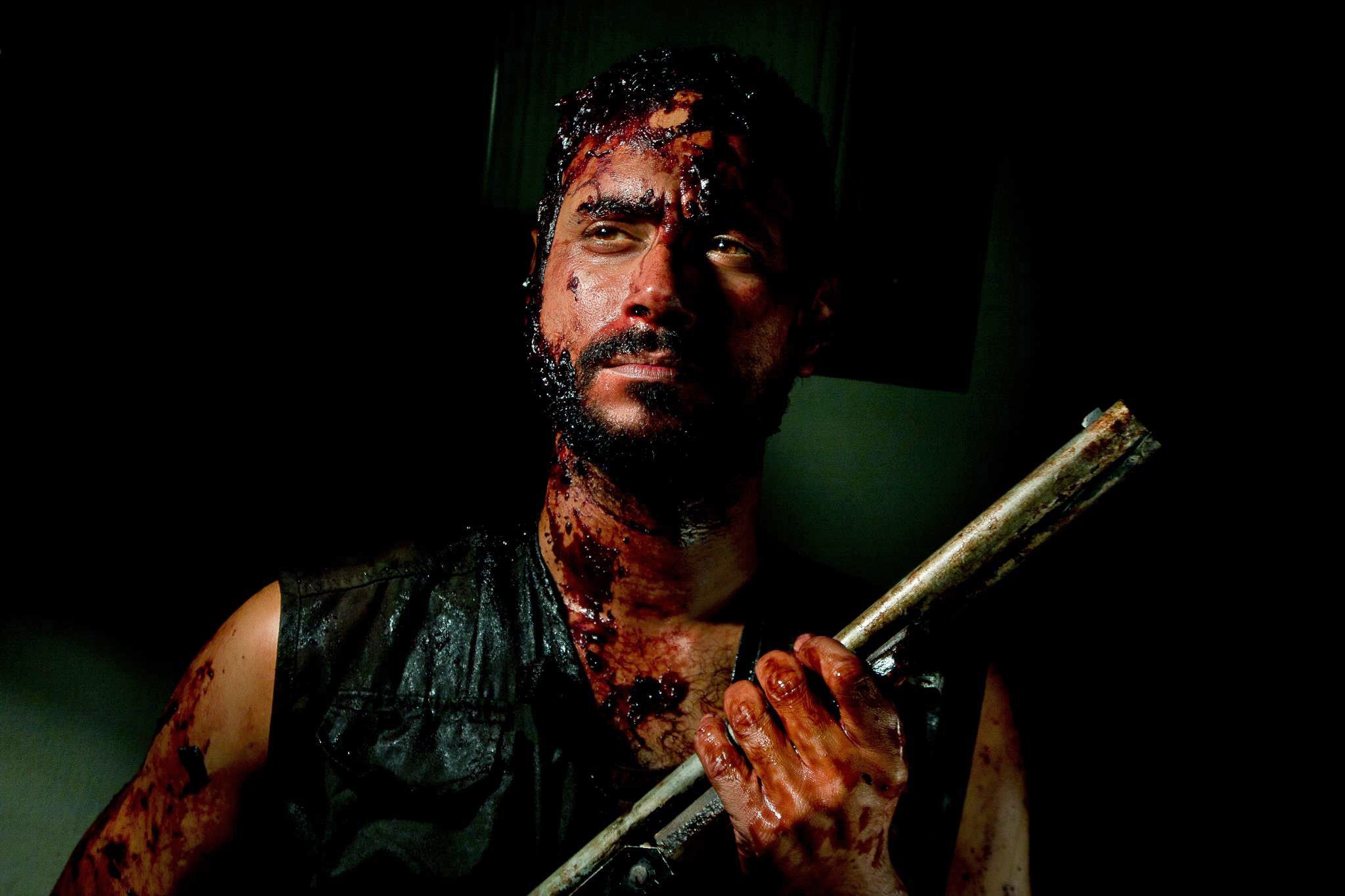 Man with gun in Dark Sea