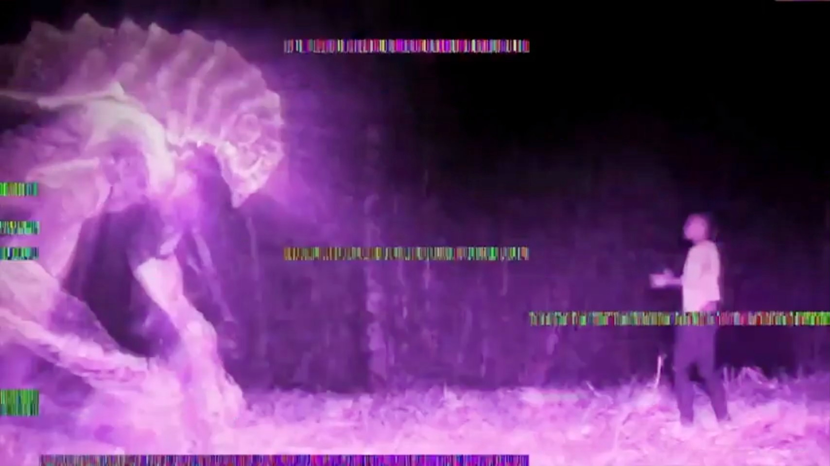 Guy Faces Creature in found footage capture in The Barbados Project