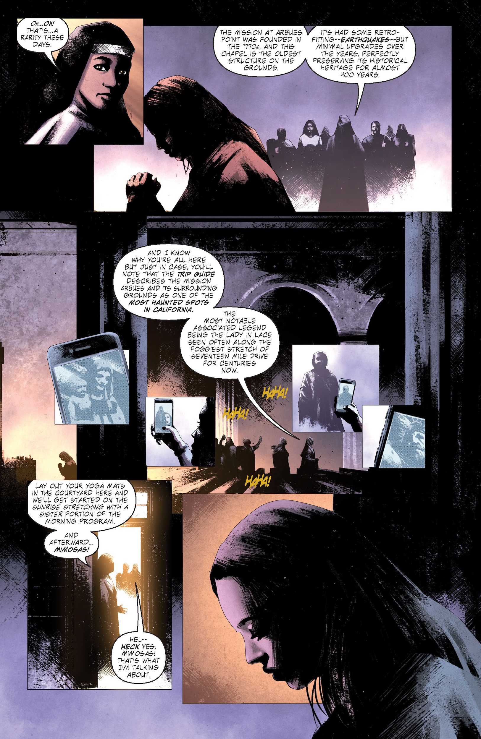 Conversation page - nun and heroine