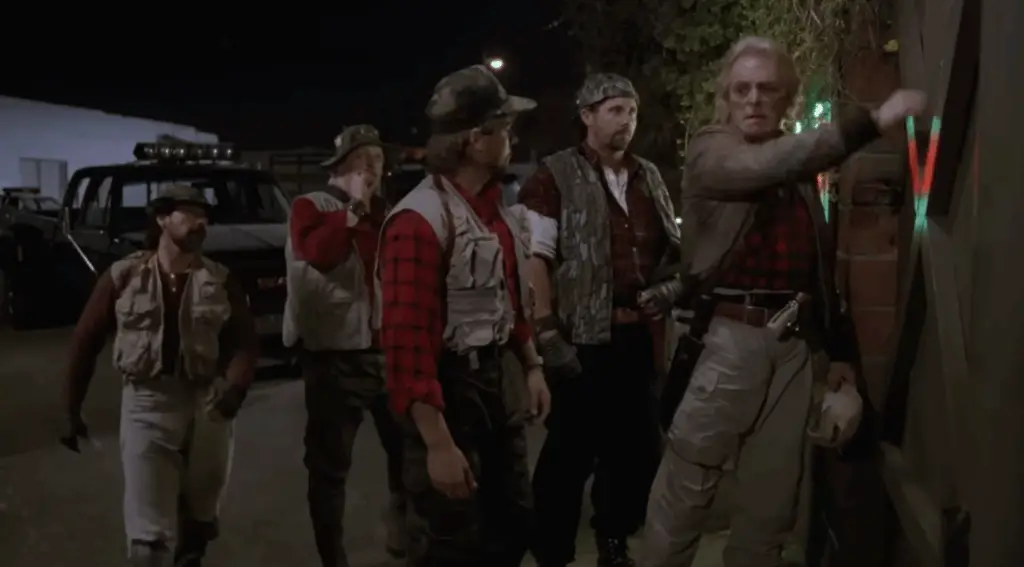 If you can name every actor in this scene from Alligator II: The Mutation, you are a REAL horror fan.