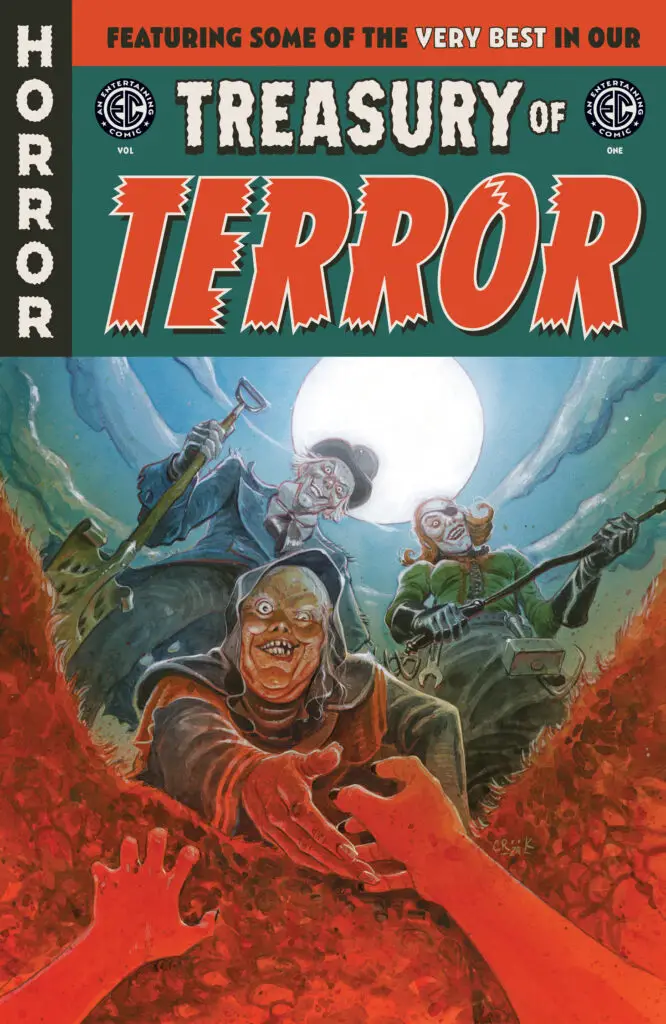 Tyler Crook provides the cover artwork for this fall's Treasury of Terror.