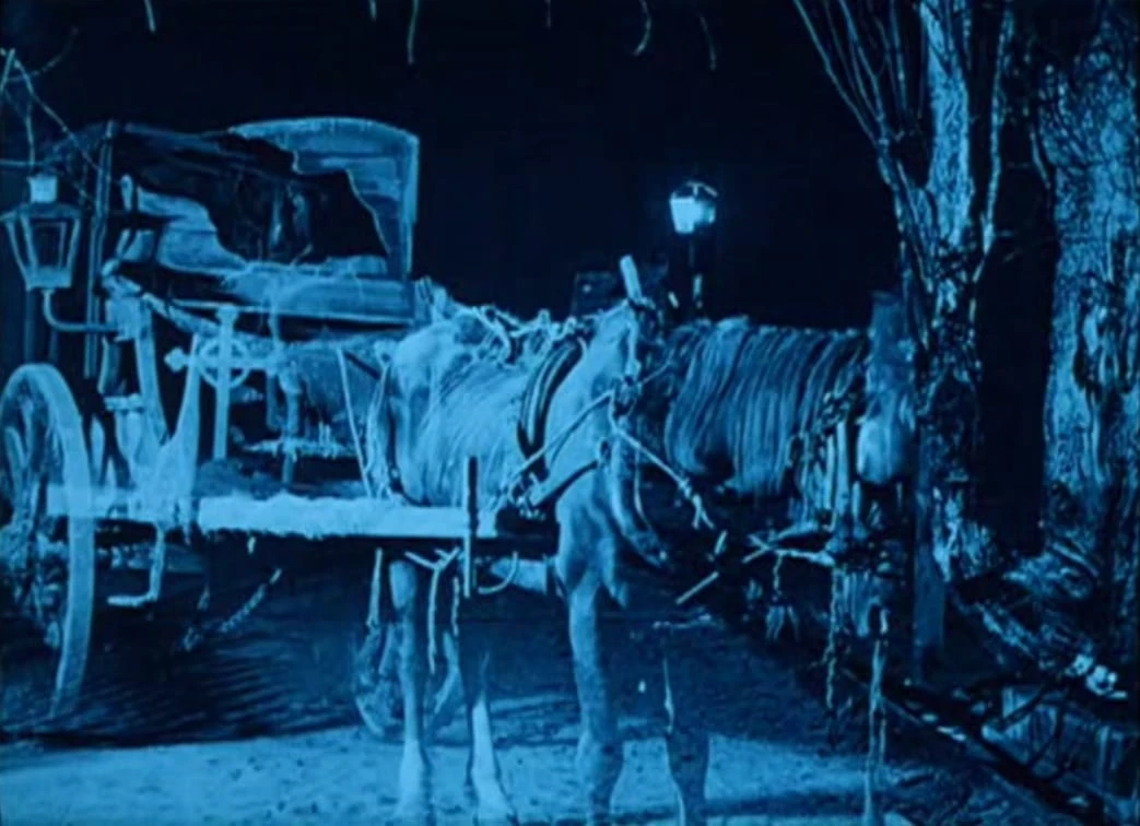 Transparent Carriage in still from silent film