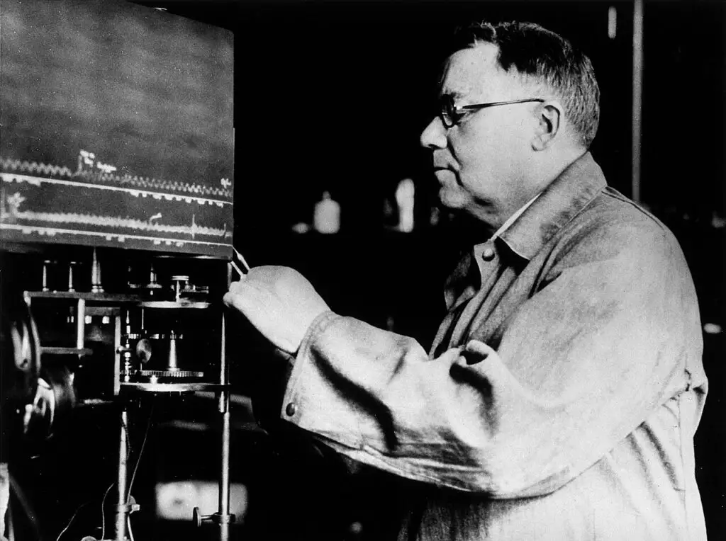 Walter Bradford Cannon, seen here probably doing something spooky.