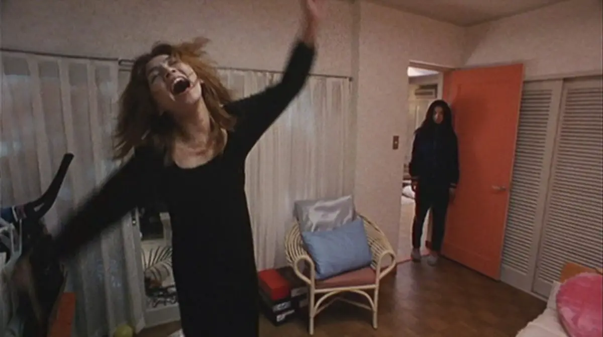 Actress celebrates as roomate looks on in 2ldk