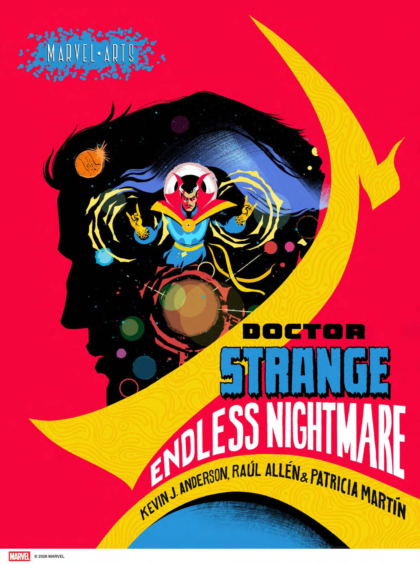 Cover of Doctor Strange - large silhouette of strange with strange inside performing magic