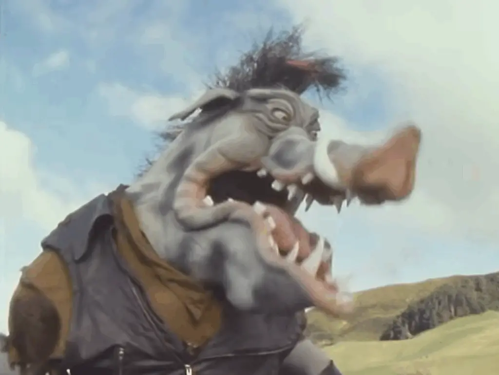 Needless to say, the practical effects in Meet the Feebles are outstanding.