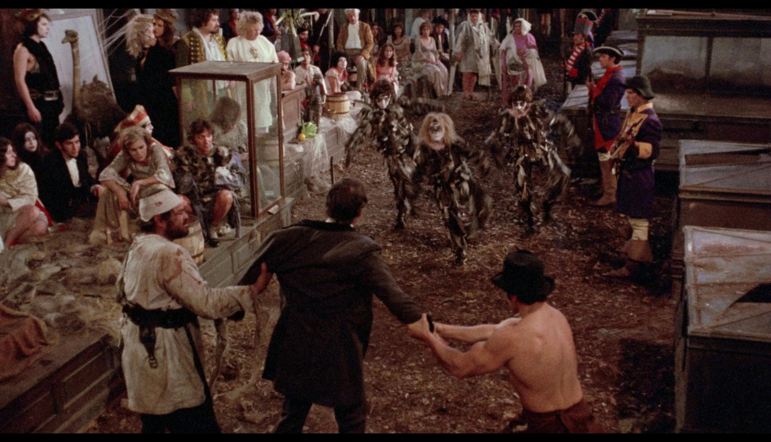 Dr. Tarr scene - man led into horde