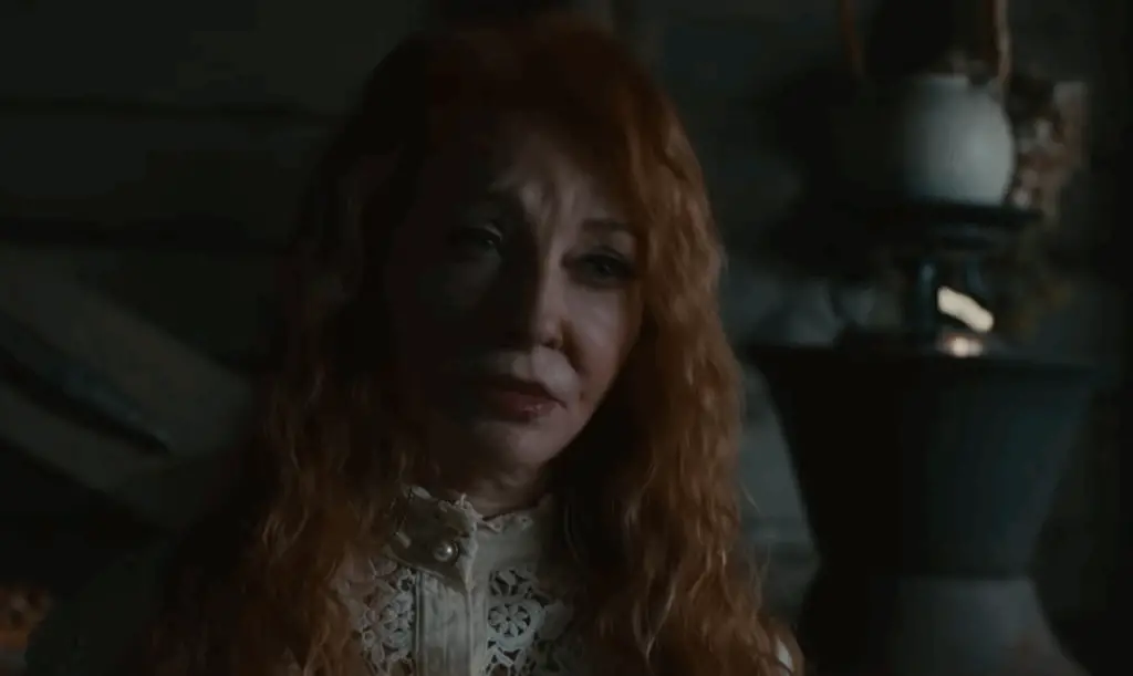 Cassandra Peterson has a blast hamming it up in R.L. Stine's Pumpkinhead 2.