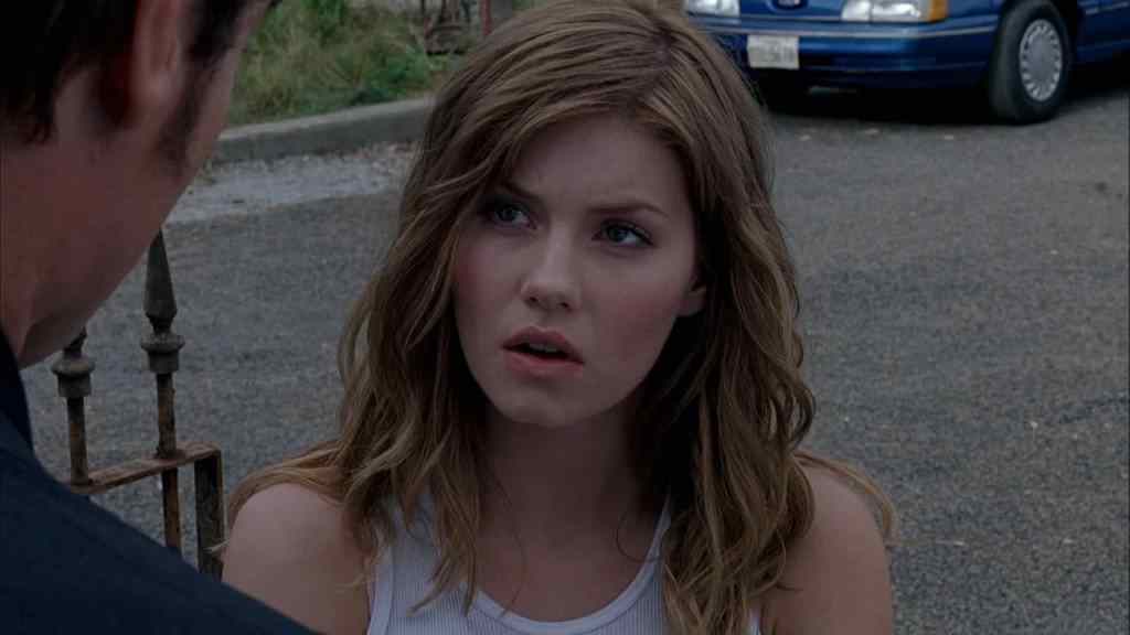 Elisha Cuthbert in the horror film House of Wax. 