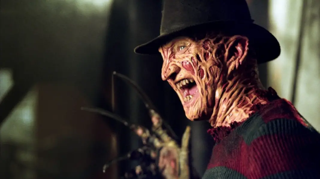 Robert Englund as Freddy Krueger (Fred Krueger) in the Wes Craven slasher classic A Nightmare on Elm Street.