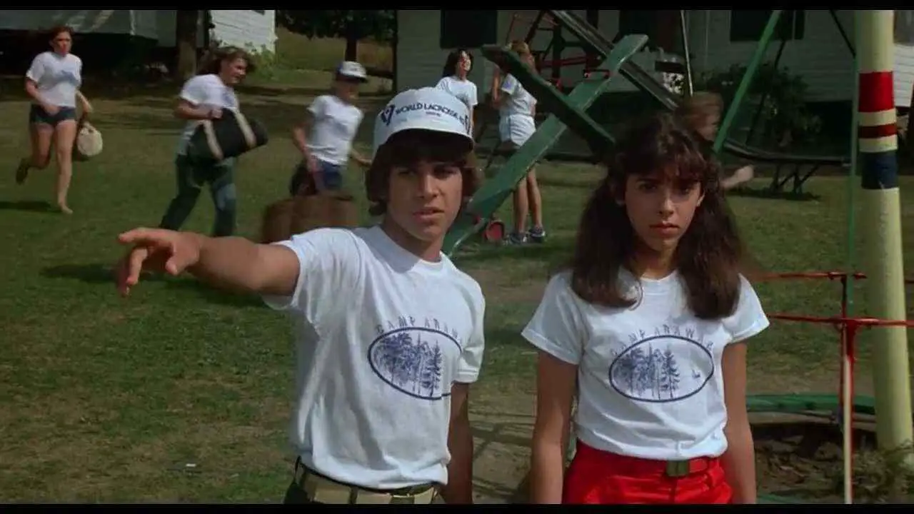 Angela (Felissa Rose) and Ricky (Jonathan Tiersten) in Robert Hiltzik's '80s slasher Sleepaway Camp.