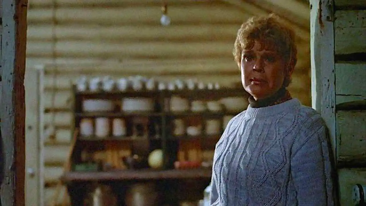 Betsy Palmer as Mrs. Voorhees in Sean S. Cunningham's slasher classic Friday the 13th 1980.