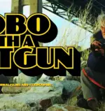 Hobo with a shotgun title screen with Rutger Hauer - directed by Jason Eisner.
