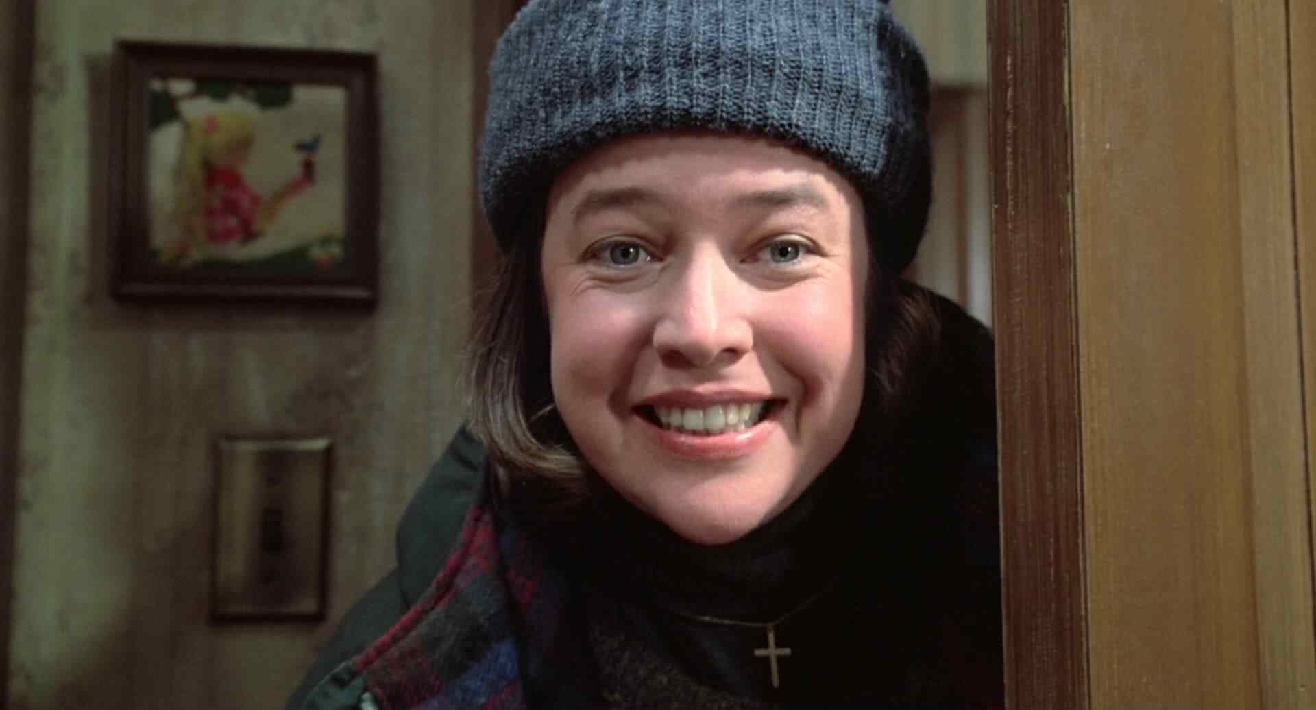 Annie Wilkes (Kathy Bates) looking creepy in her Oscar winning turn in Misery.