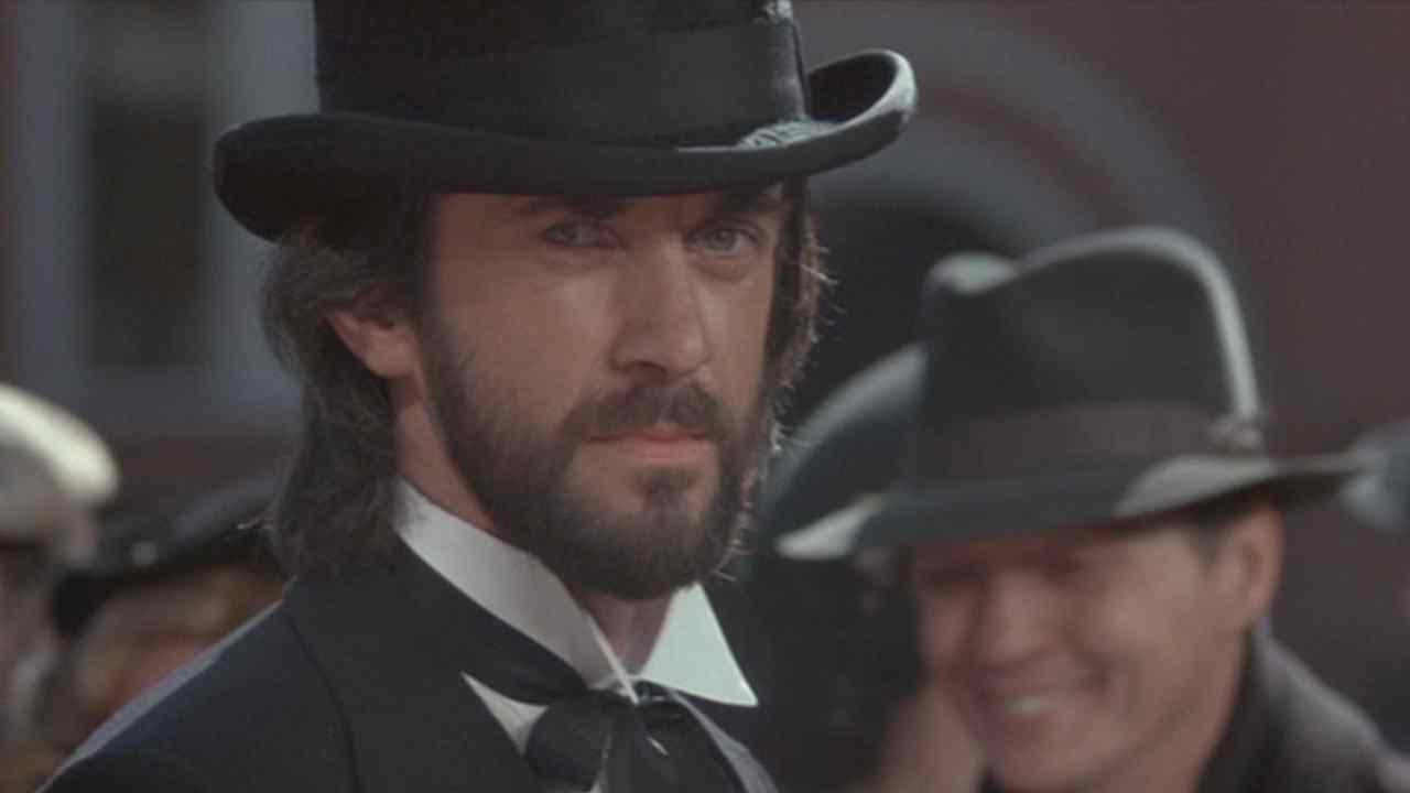 Mr. Dark (Jonathan Price) in the Jack Clayton family horror film Something Wicked this way Comes.
