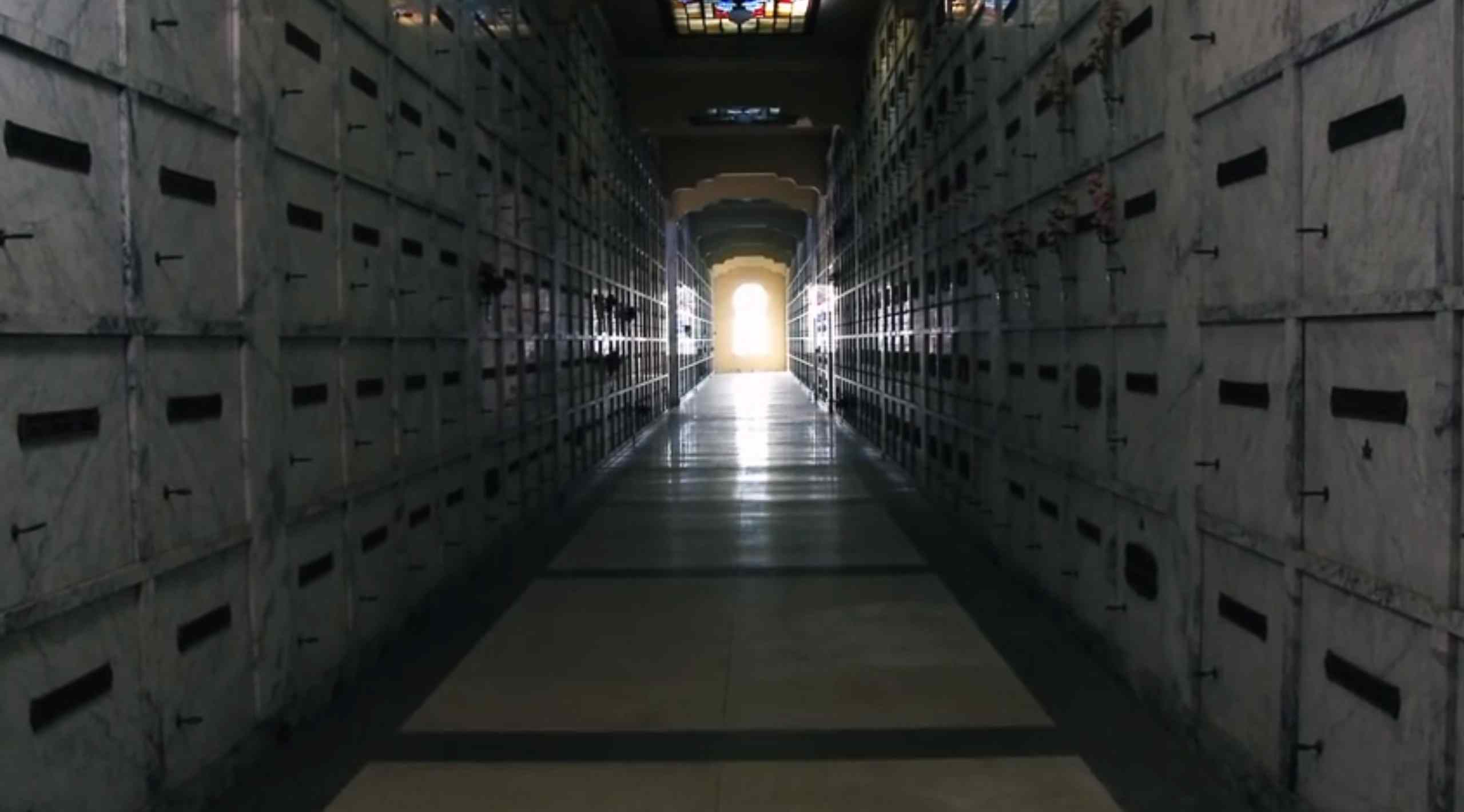 The mausoleum sequence from the upcoming David Hartman horror sequel Phantasm: Ravager.