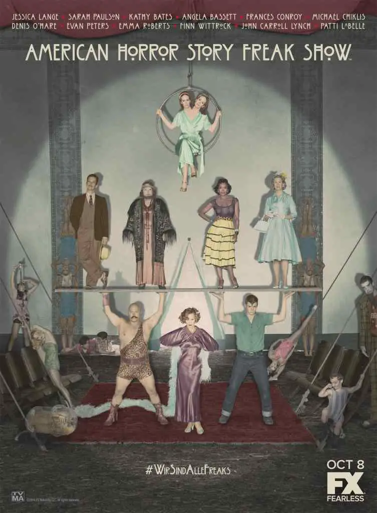 American Horror Story: Freak Show Teaser. Poster regarding American Horror Story Season Four.