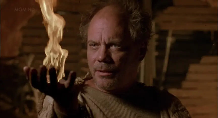 One of the cult members in Clive Barker's Lord of Illusions makes fire appear out of thin air!