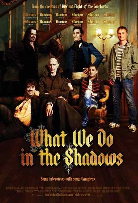 Werewolves, not Swearwolves. Poster for A still from Jemaine Clement and Taika Waititi's What We Do in the Shadows.