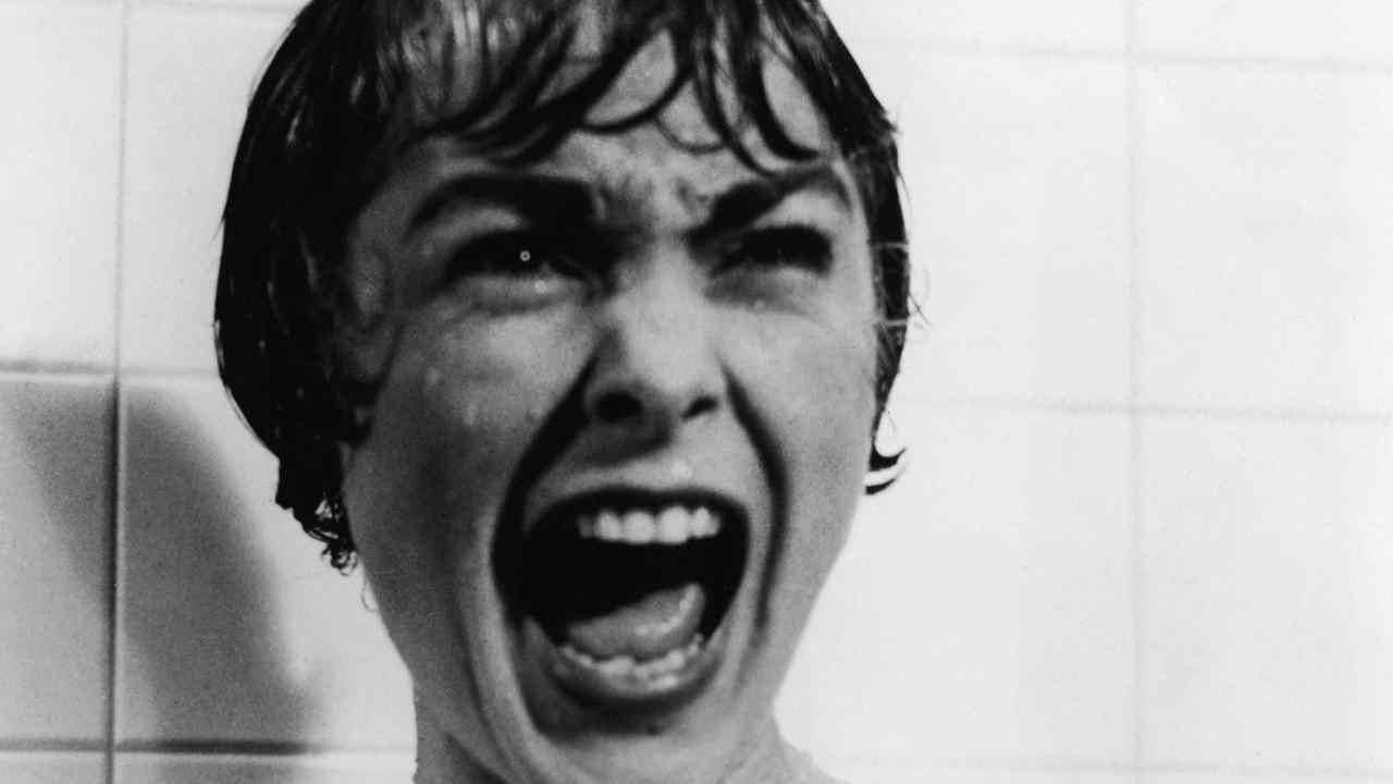 The iconic shower scene in Psycho.