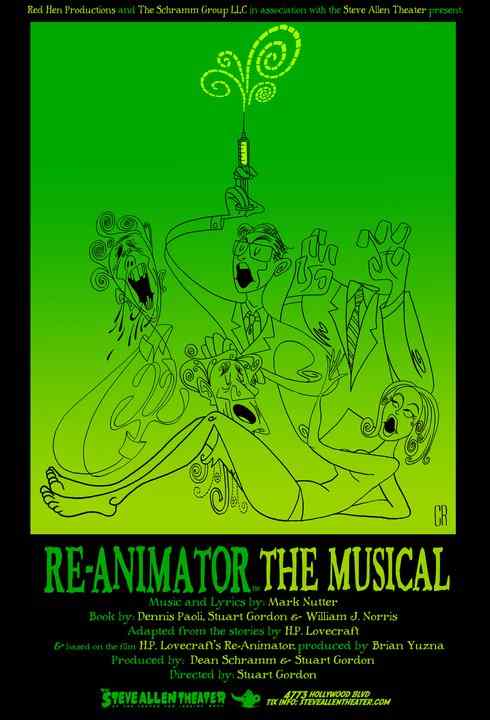 Poster for Stuart Gordon's Re-Animator: The Musical.