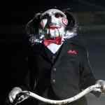 Billy the puppet in the hit Saw movie franchise.