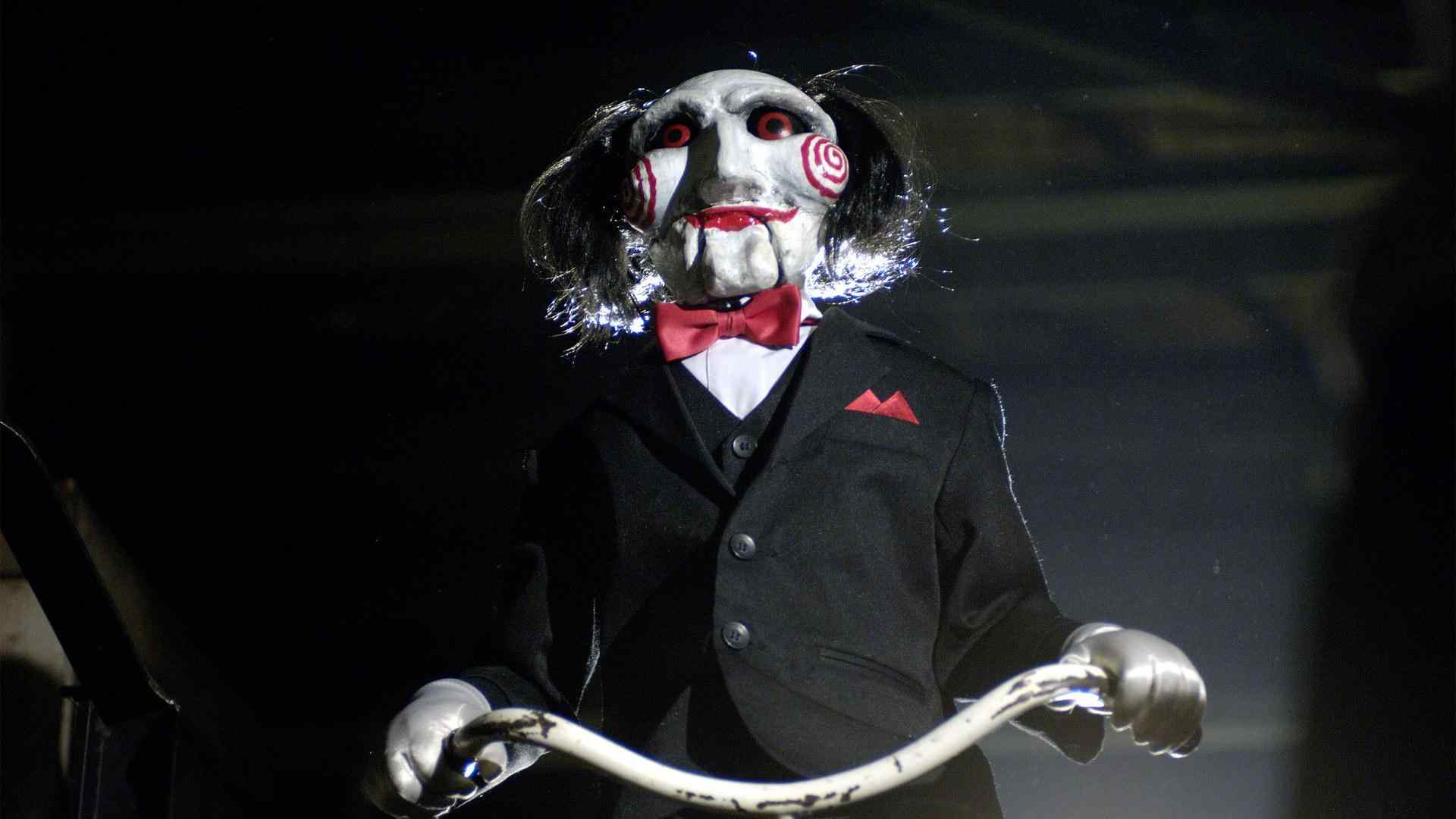 Billy the puppet in the hit Saw movie franchise.