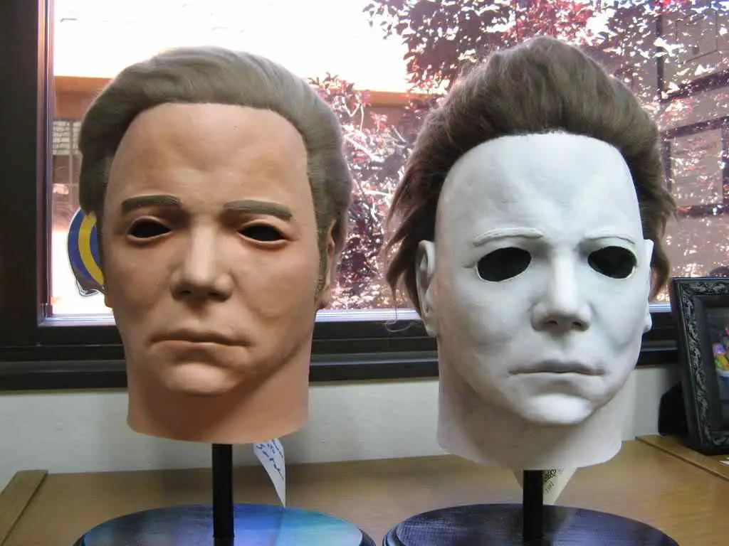 william shatners face was the mask used for Michael myers in the hit Halloween franchise.