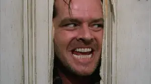 Jack Nicholson in the popular movie The Shining.