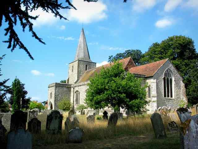 Ghosts are said to stalk the graveyard o pluckley church in Kent, UK.