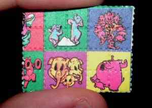 Kid-friendly LSD blotter