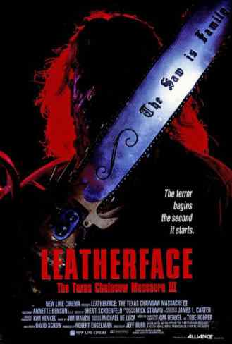 Leatherface poster.