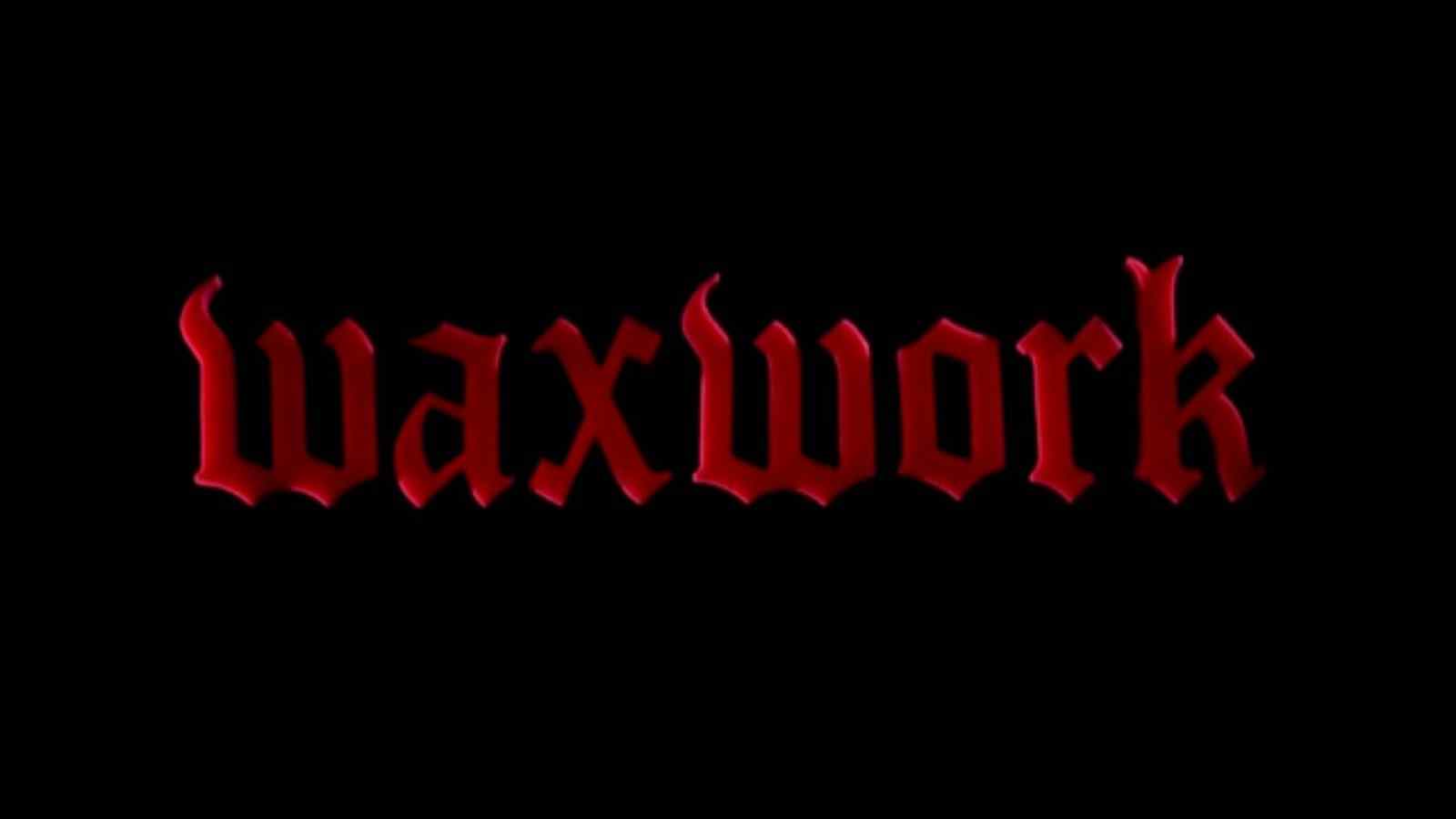 The title screen sequence in Waxwork