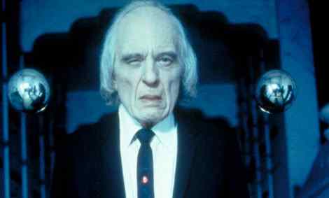 Angus Scrimm the tall man.