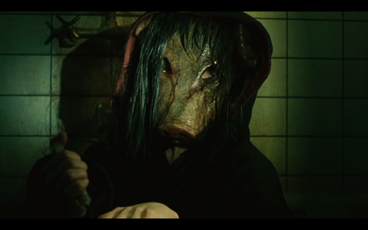 The collector for the games in the Saw franchise, the pig masked villain.