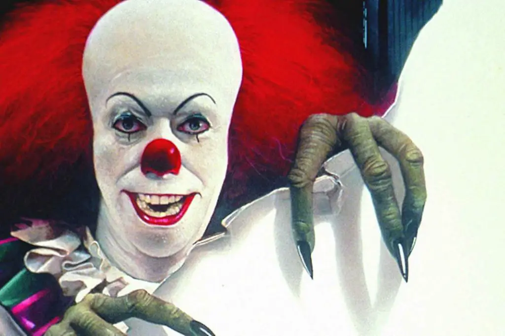 banner and poster art for stephen kings hit horror novel and mini series adaption IT.