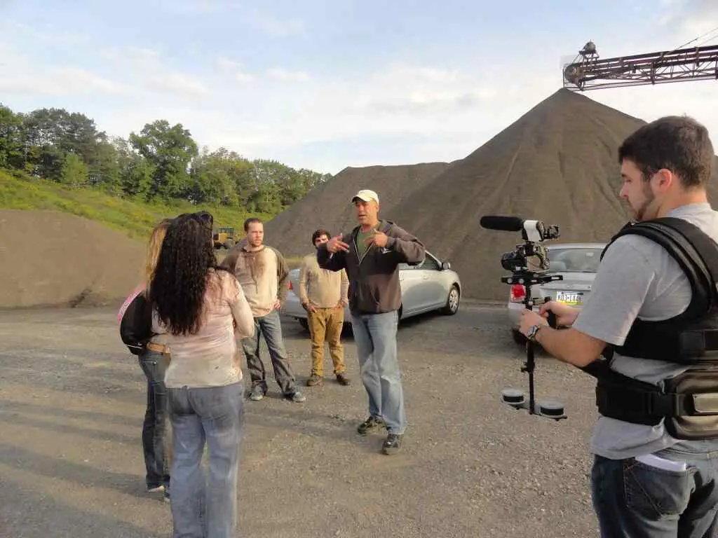 Harrison Smith directing his cast in Zombie Killers: Elephants Graveyard.