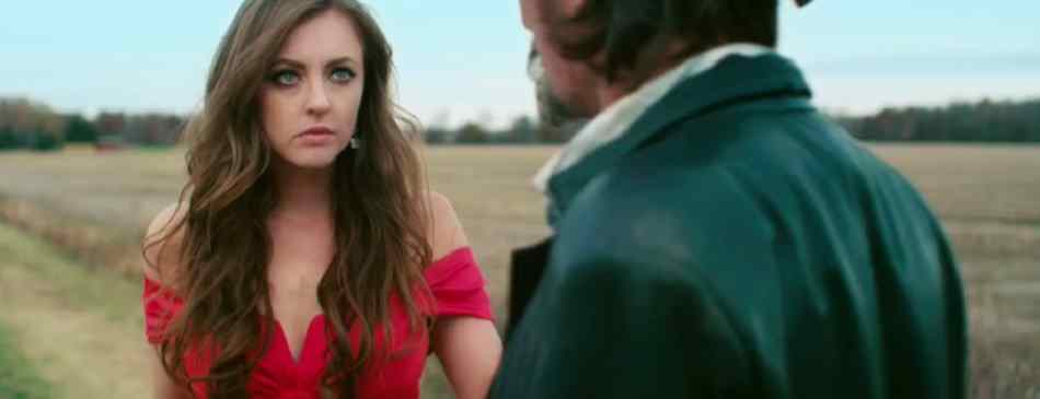 Katharine Isabelle looking beautiful in red in 2015's "88".