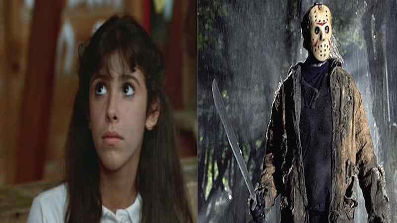 Jason Voorhees and Angela Baker from Friday the 13th and Sleepaway Camp.