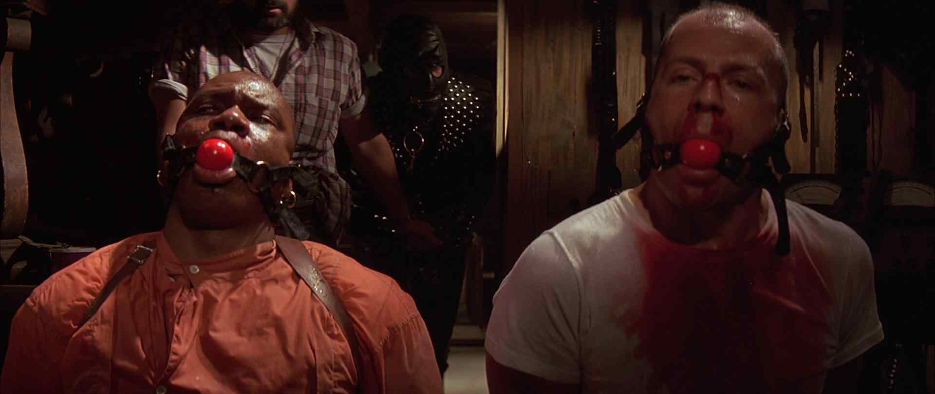Bruce Willis and Ving Rhames in Pulp Fiction