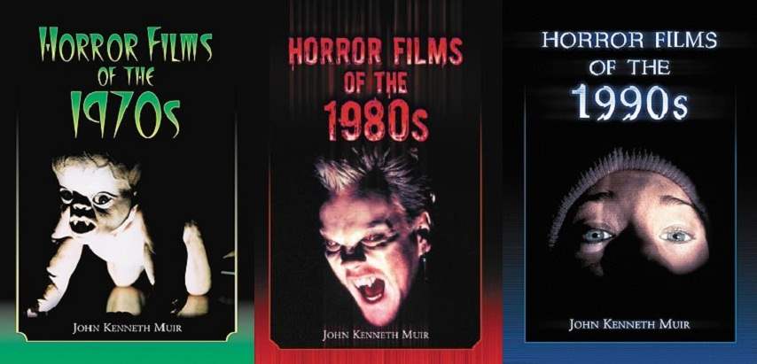 Cover images to Horror Films of the... series by John Kenneth Muir