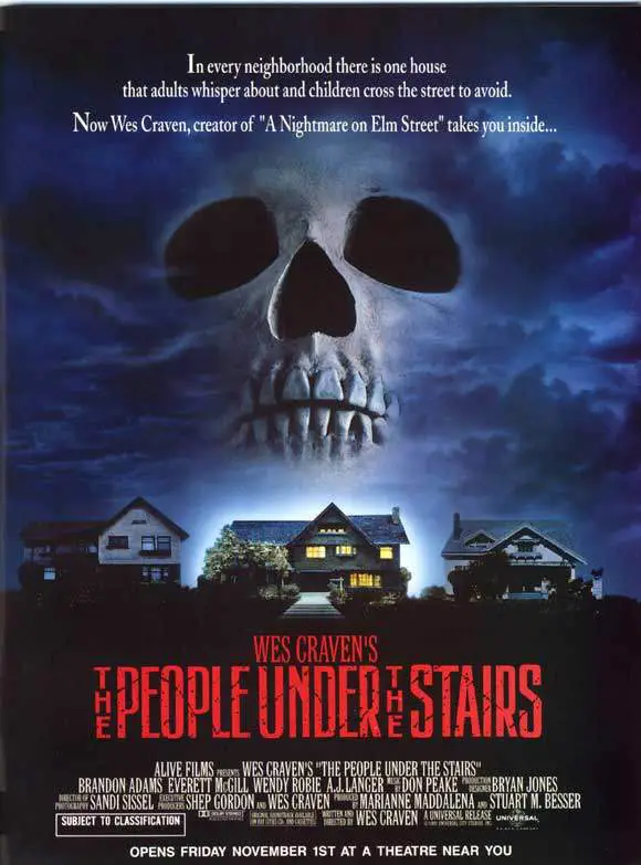 Wes Craven - poster for The People Under the Stairs