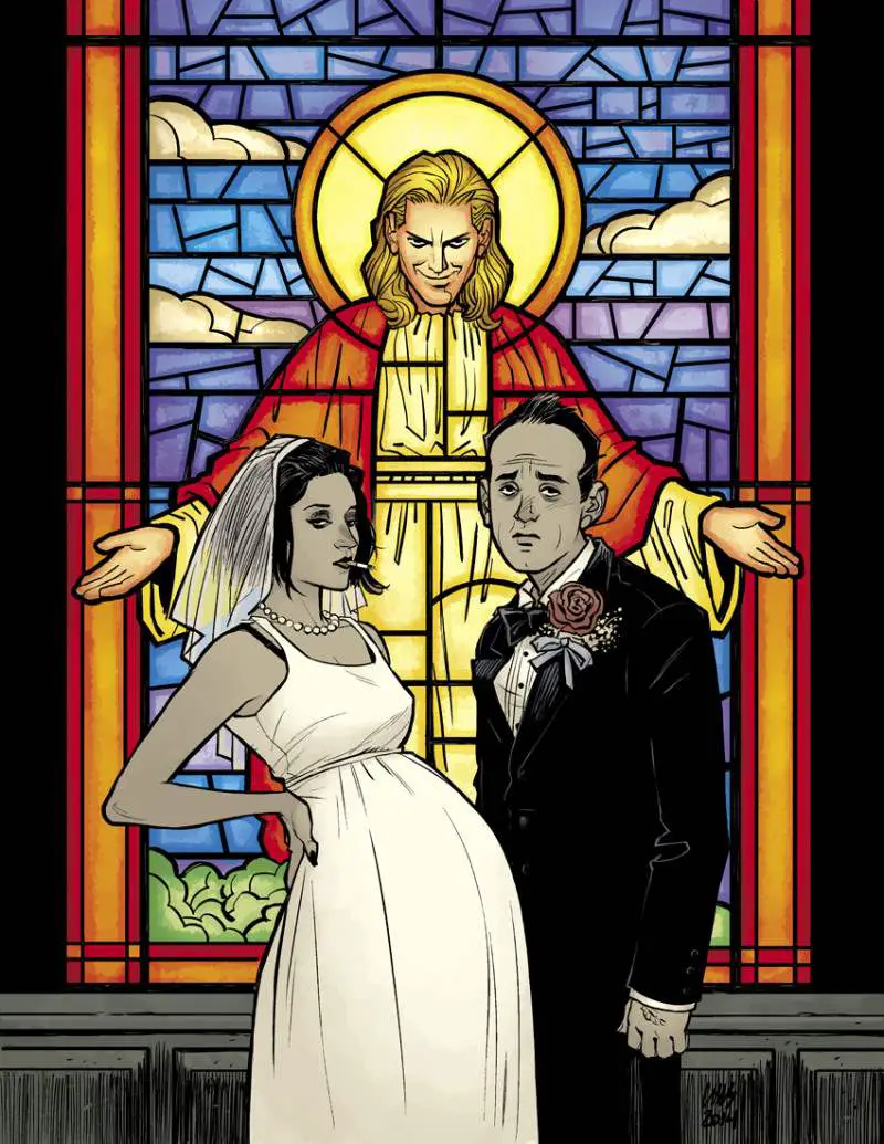 Marla and Sebastian married in a flashback of Fight Club 2, issue 1.