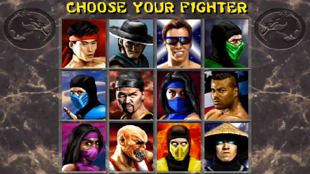 Mortal Kombat character select