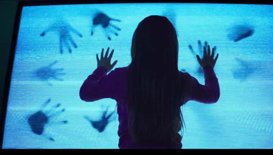Maddy communicates with the entities in her house through the TV in Poltergeist.