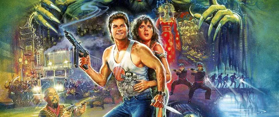 Poster detail from Big Trouble in Little China.