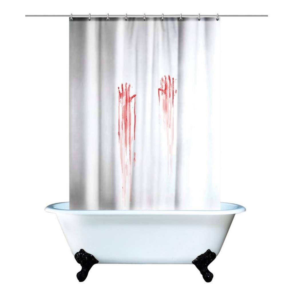bloody shower curtains available at Dr Grab.
