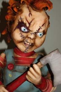 chucky movie cake from the horror movie childs play.