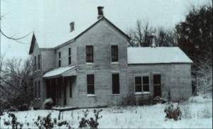 The farmhouse of serial killer Edward Gein. 